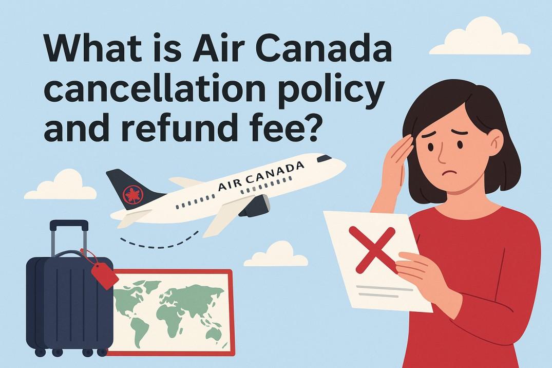 What is Air Canada cancellation policy and refund fee? Image