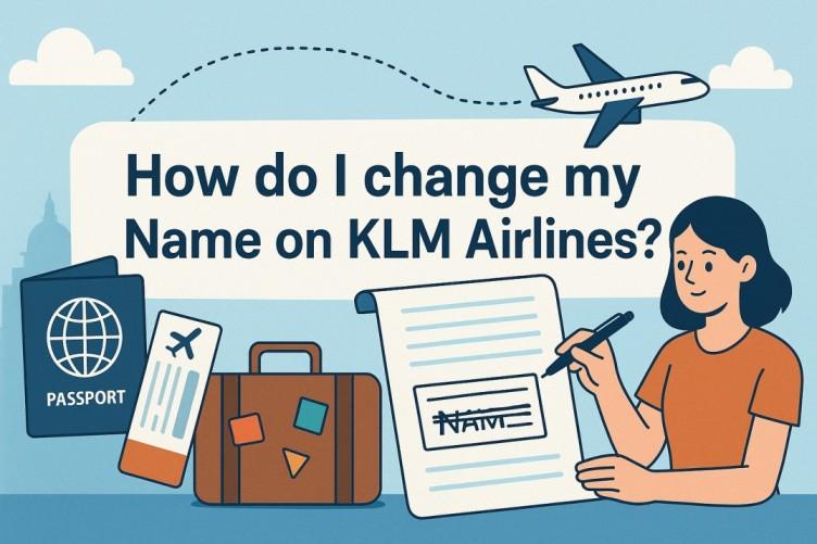 How do I change my Name on KLM Airlines?  Image
