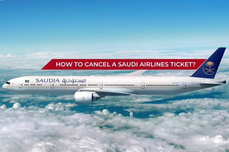 How to cancel a Saudi Airlines ticket? Image
