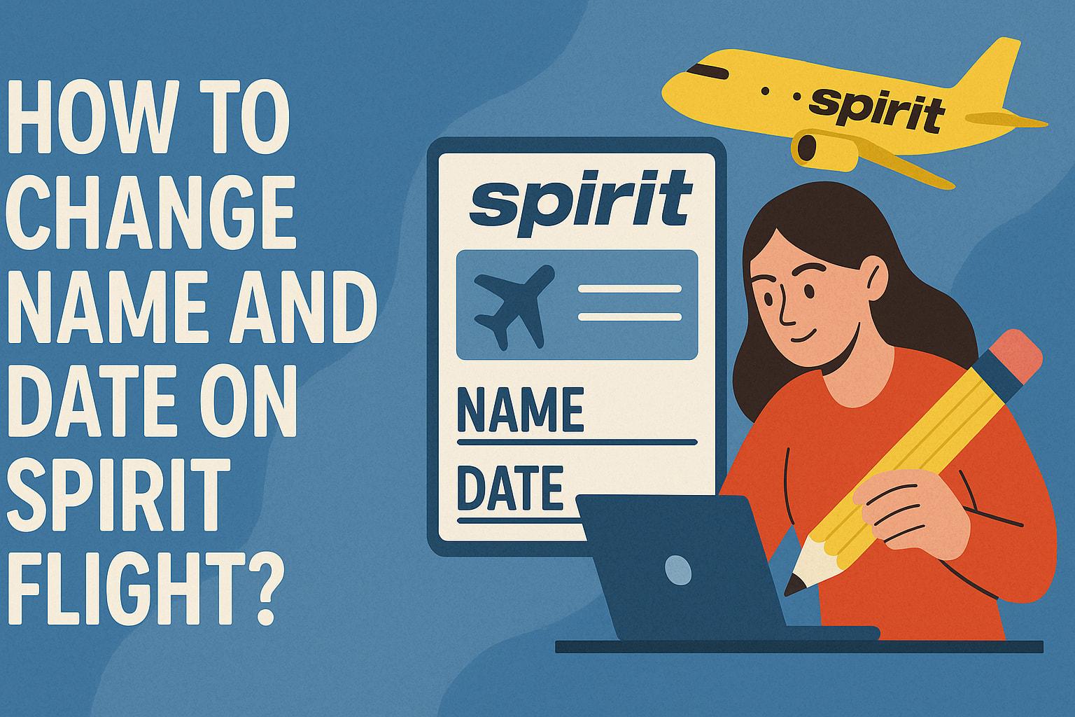 How to Change Name and Date on Spirit Flight? Image