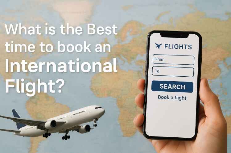 What is the Best time to book a international flights? Image