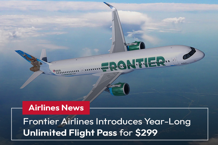 Frontier Airlines Introduces Year-Long Unlimited Flight Pass for $299 Image