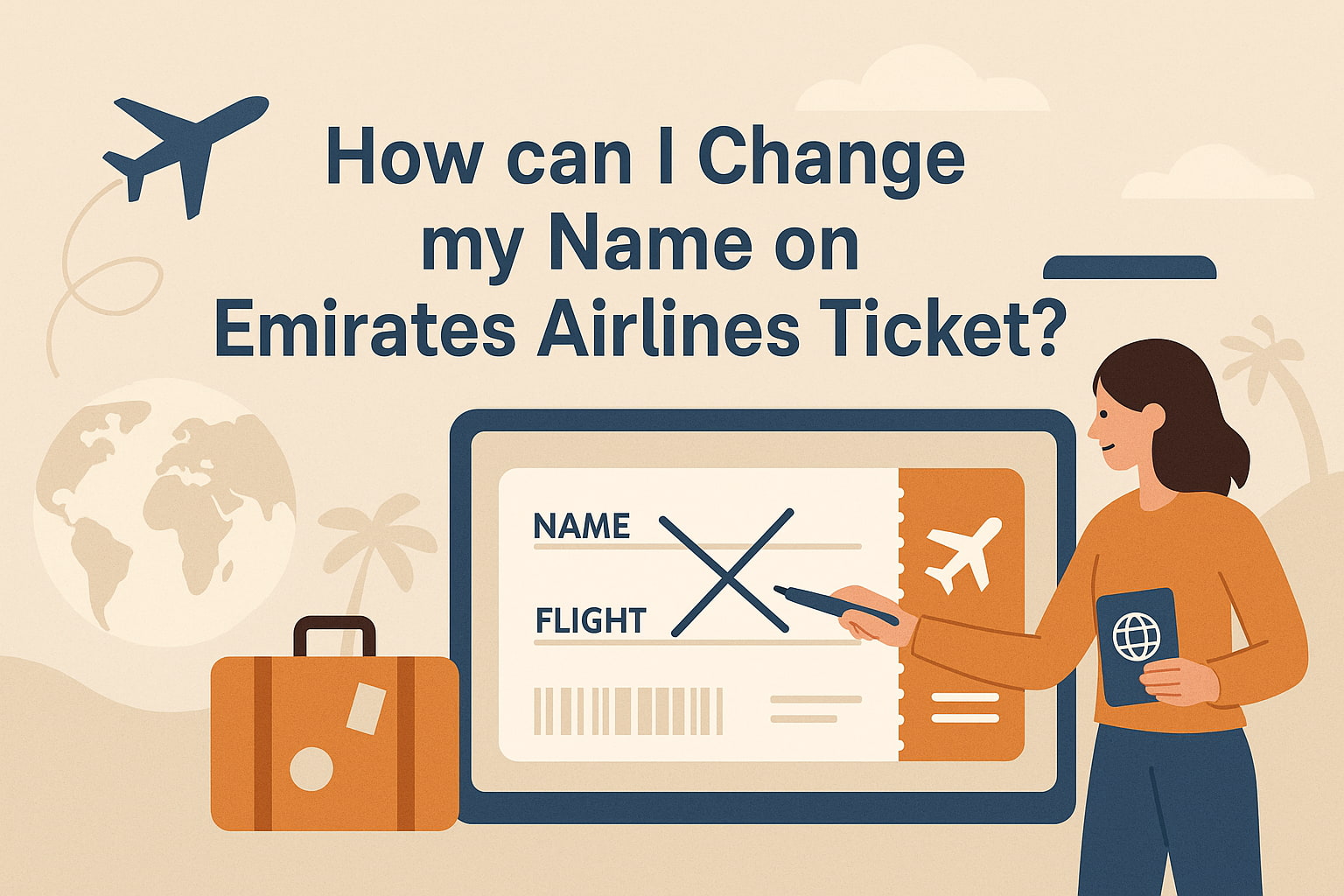 How can I Change my Name on an Emirates Airlines Ticket? Image