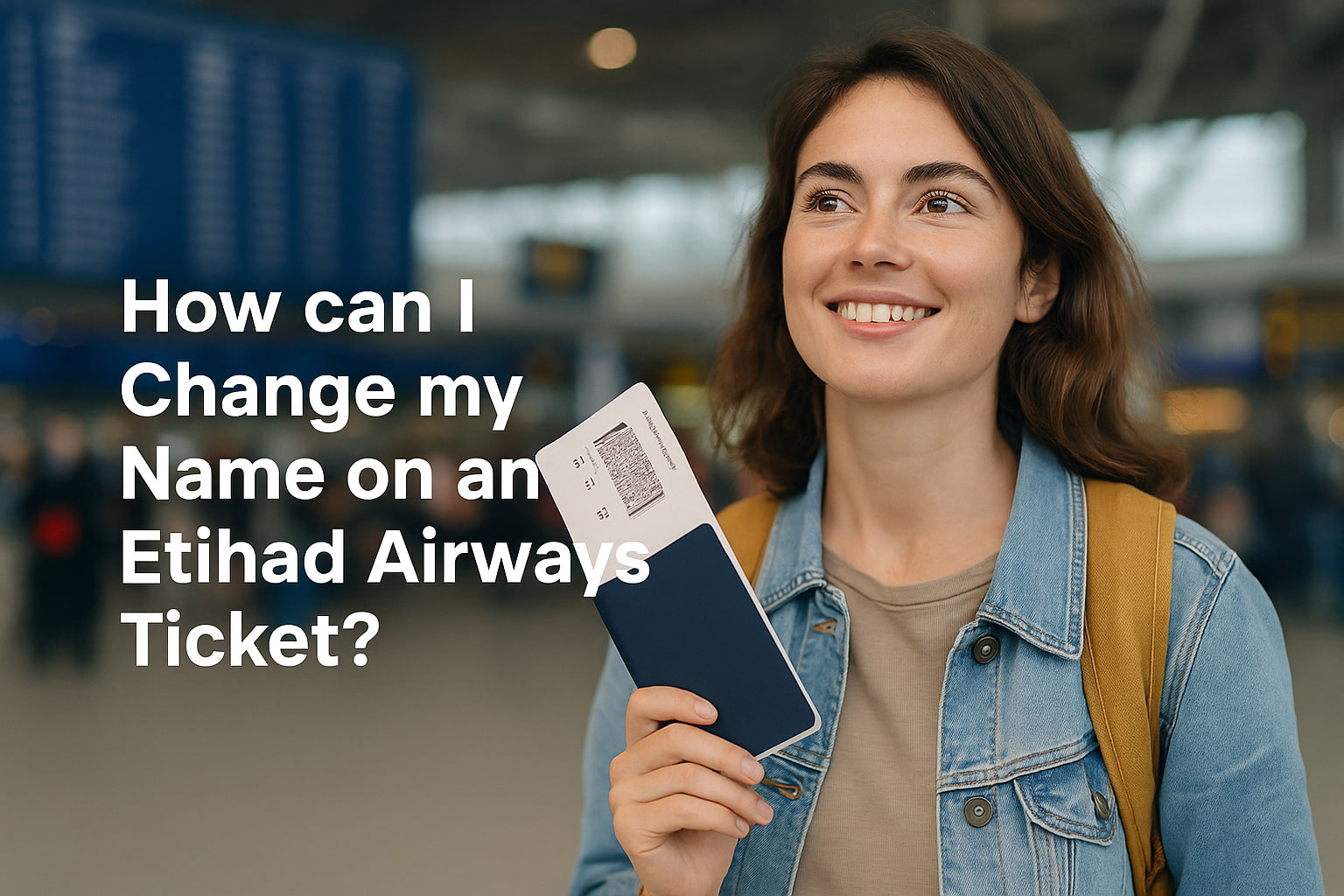 How can I Change my Name on an Etihad Airways Ticket? Image