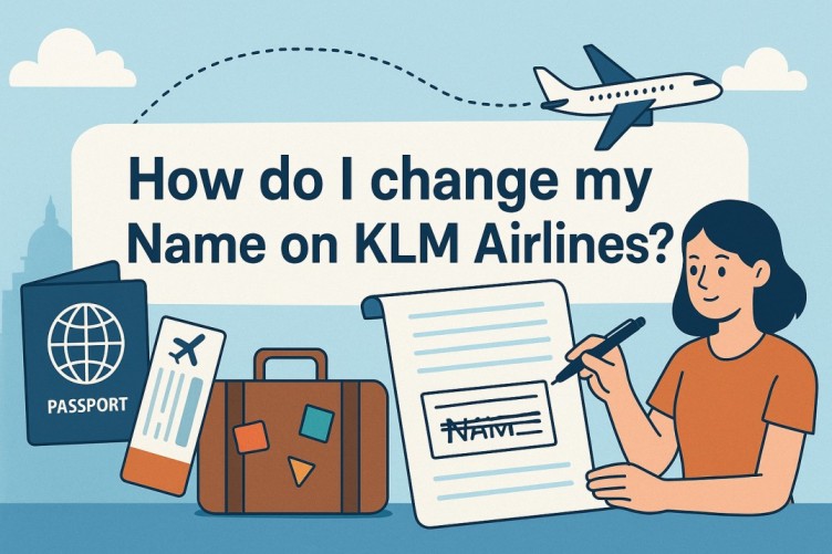 How do I change my Name on KLM Airlines? Image
