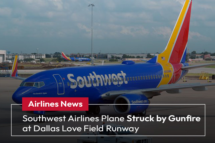 Southwest Airlines Plane Struck by Gunfire at Dallas Love Field Runway Image