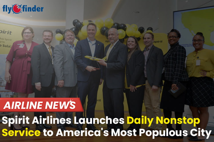 Spirit Airlines Launches Daily Nonstop Service to America's Most Populous City Image