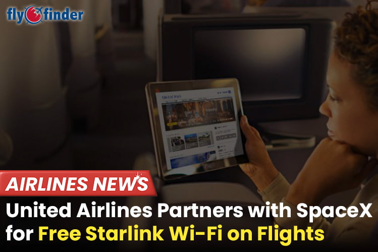 United Airlines Partners with SpaceX for Free Starlink Wi-Fi on Flights Image
